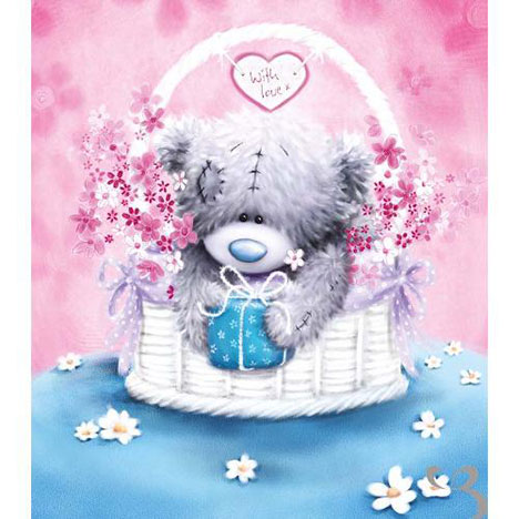 Tatty Teddy in Basket with Gift Me to You Bear Card £1.80